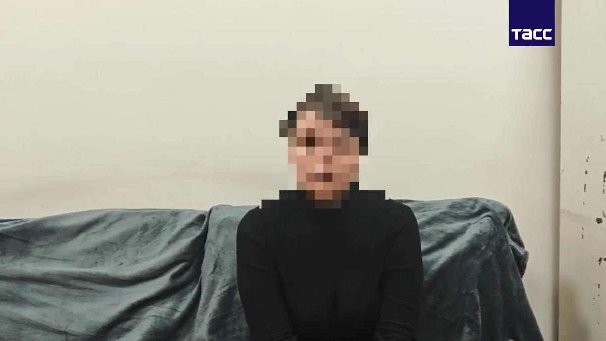 Допрос задержанной. Кадр оперативной съемки / ТАСС