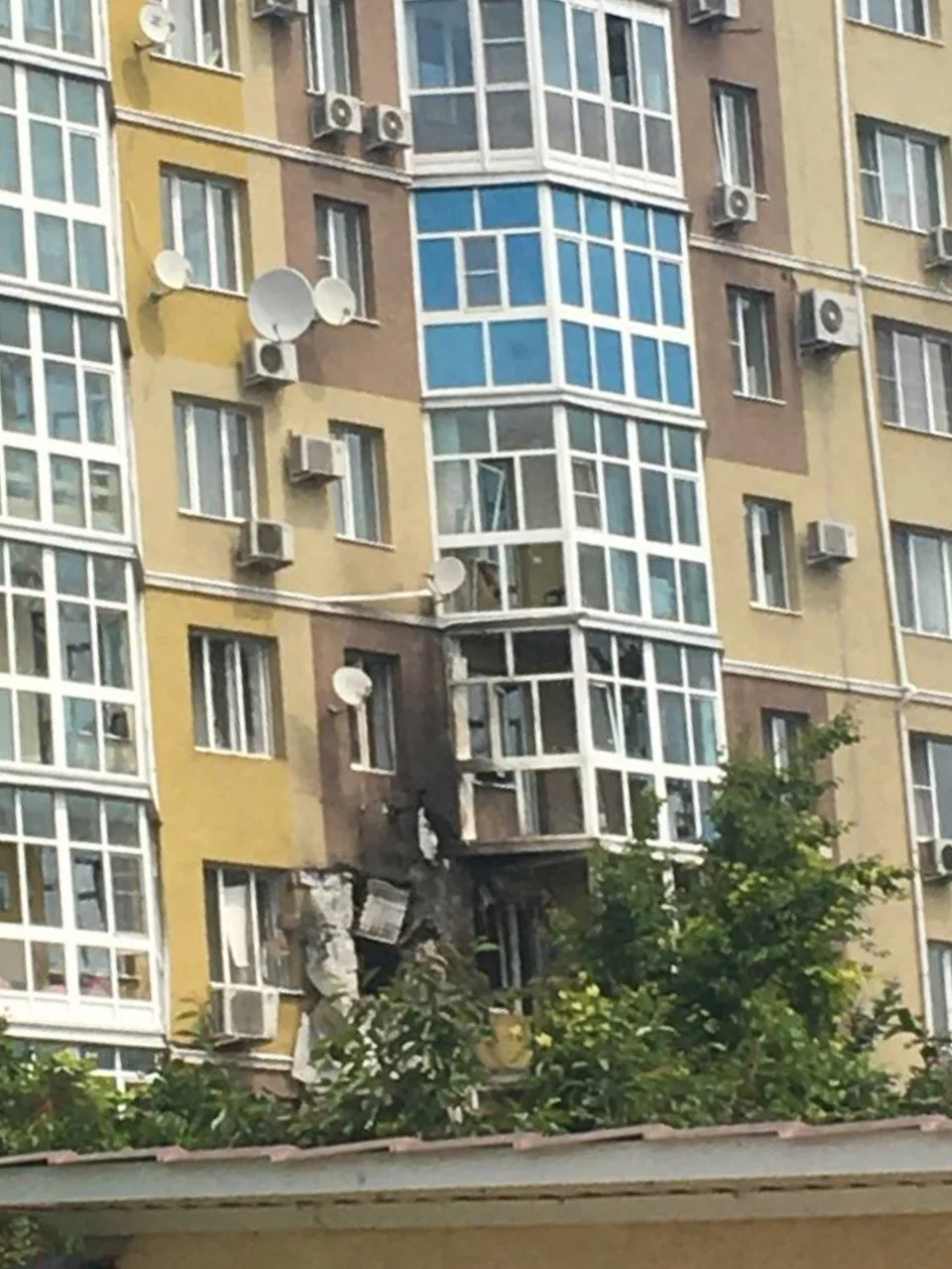Место удара. Фото: Алексей Ключев