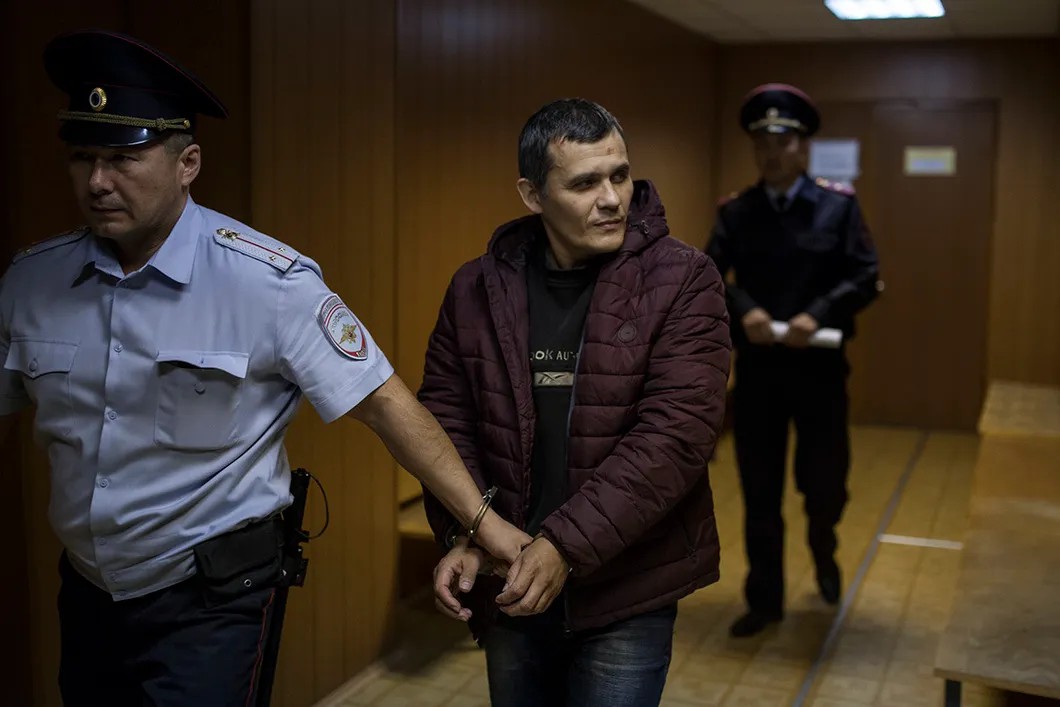Гамиль Асатуллин в суде. Фото: Влад Докшин / «Новая газета»