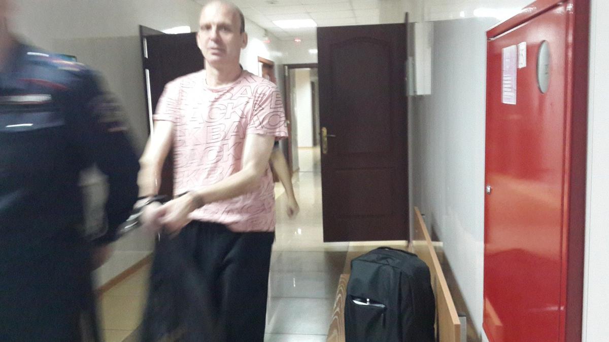 Михаил Афанасьев в коридорах суда 29 марта. Фото: Алексей Тарасов / «Новая газета»