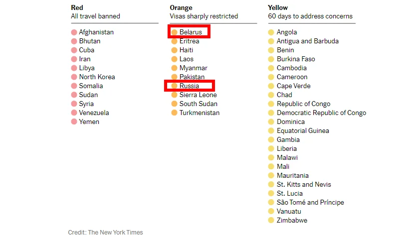 Скриншот с сайта New York Times