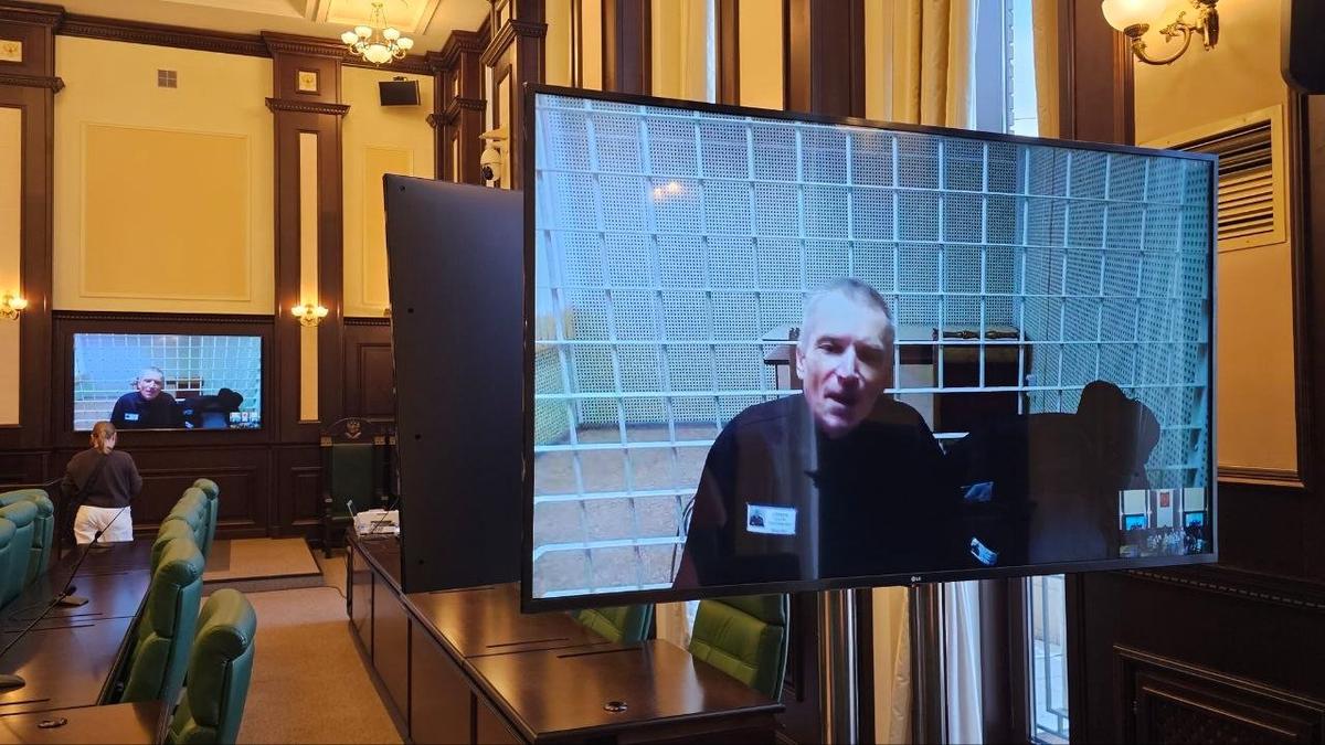 Фото с заседания в Верховном суде по жалобе Алексея Горинова. Сам он присутствовал по видеосвязи