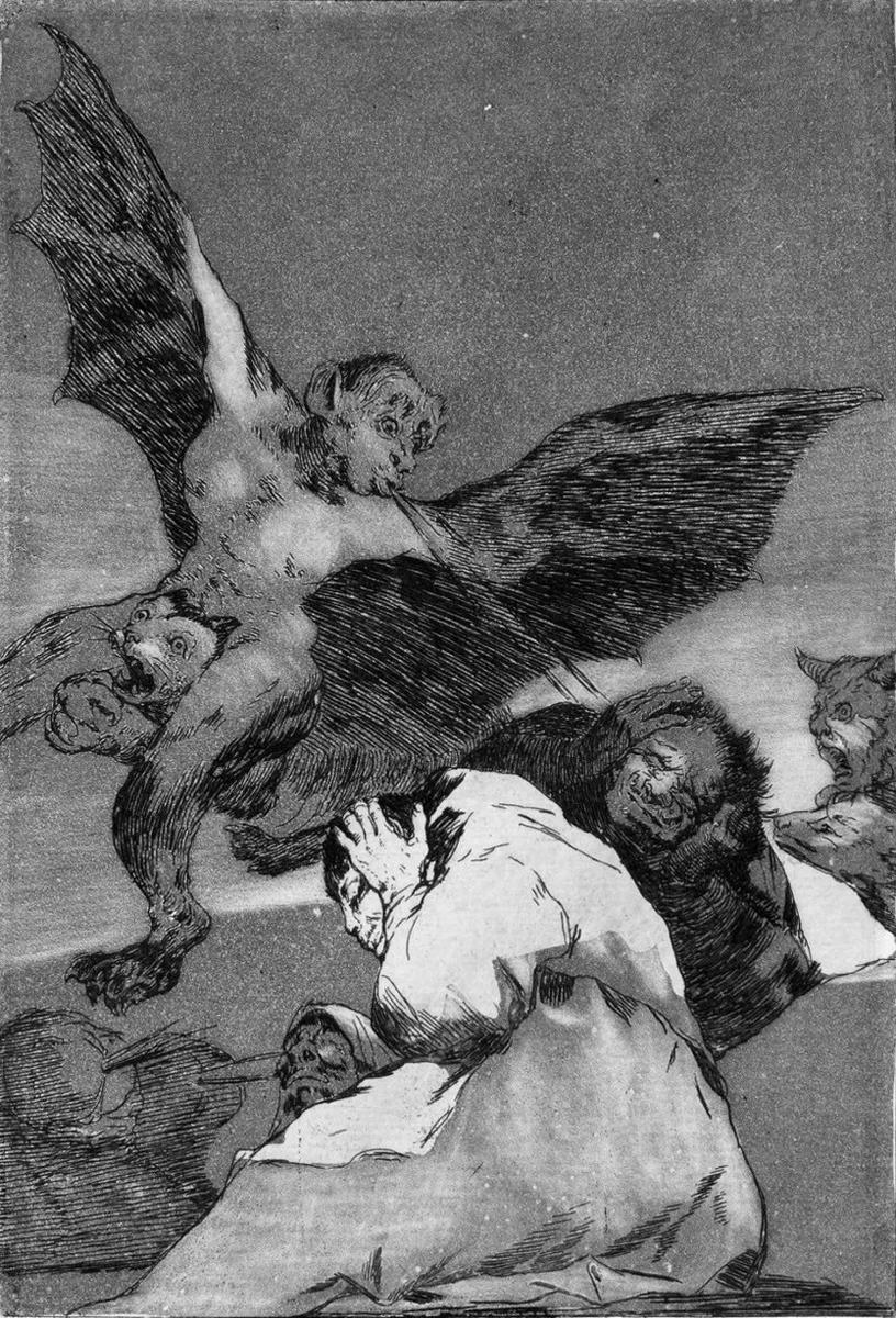 Франсиско Гойя «Доносчики» (серия «Капричос», 1799 год)