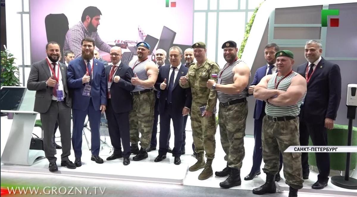 Чеченское представительство на ПМЭФ . Скриншот: Grozny.tv
