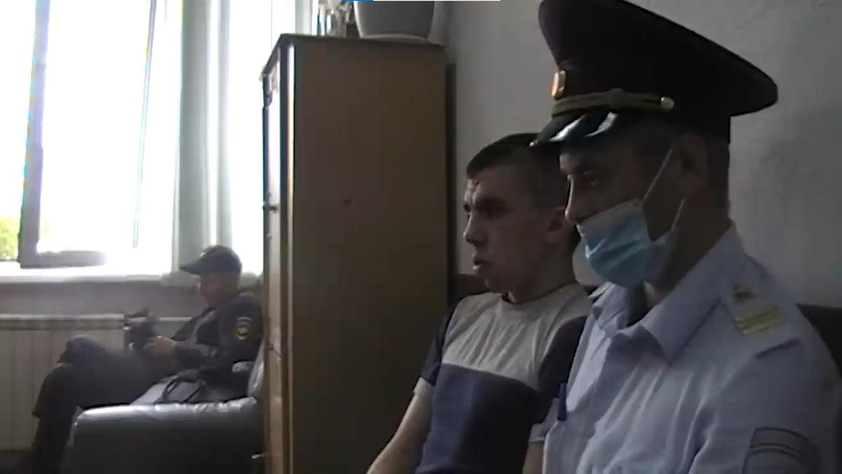 Шестаков на следственных действиях. Фото: кадр видео Ивана Федорова