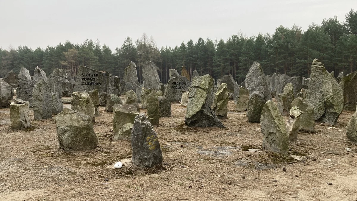 Место массовых захоронений в Треблинке. 17 тысяч камней. Фото: Ирина Тумакова / «Новая газета»