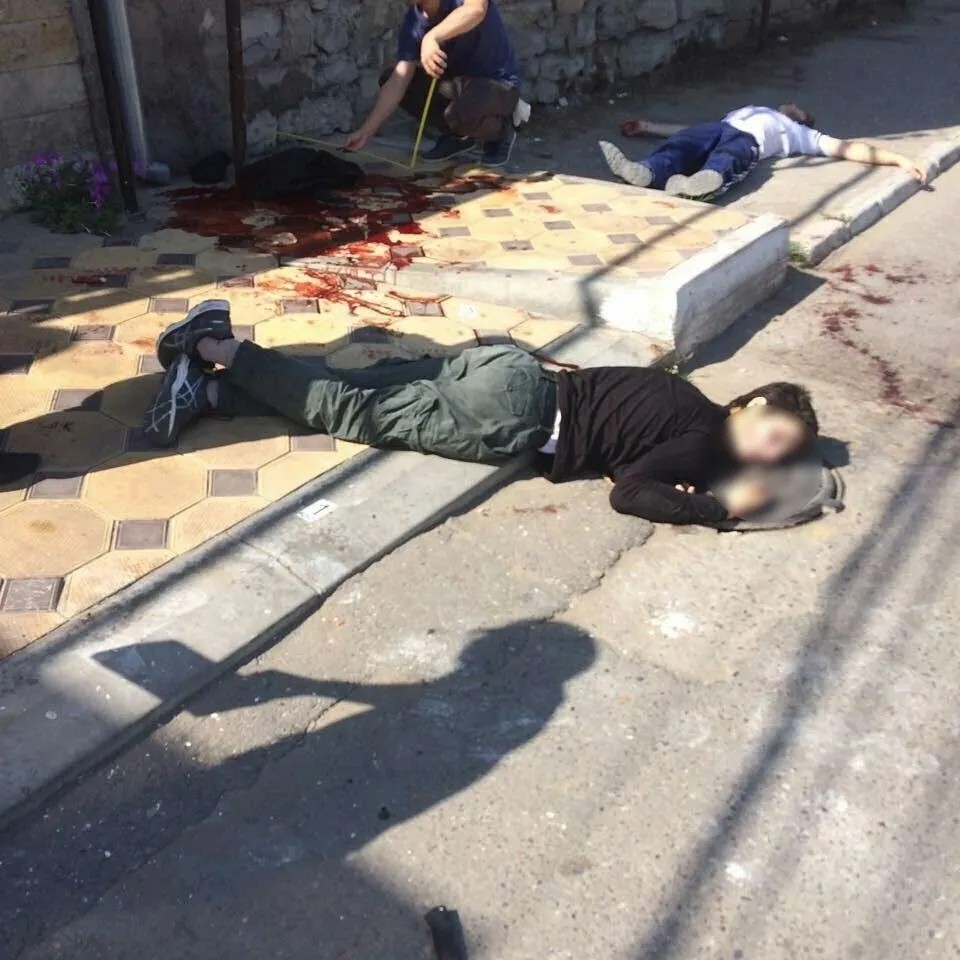 Двое нападавших убиты. Фото: Голос Дагестана / Вконтакте