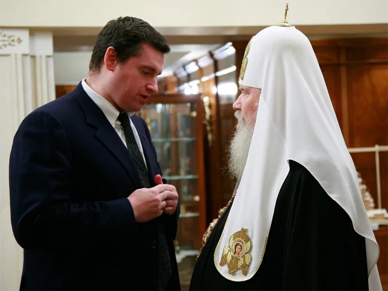 Леонид Слуцкий и патриарх Алексий II