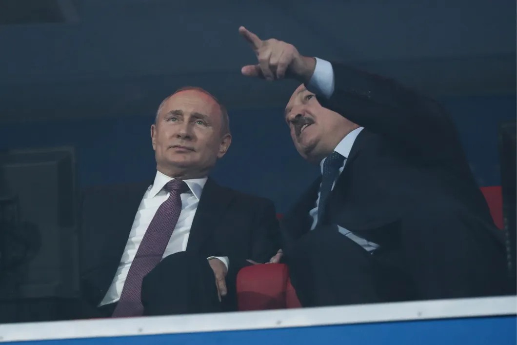 Президент России Владимир Путин и президент Белоруссии Александр Лукашенко (слева направо). Фото: Наталия Федосенко / ТАСС