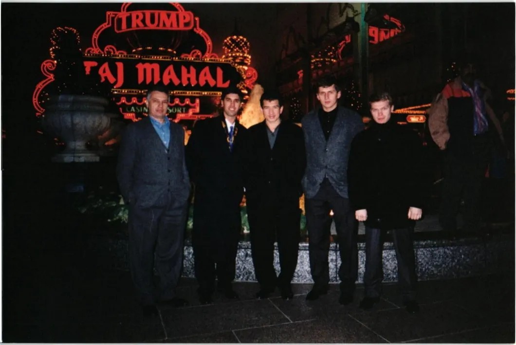 Быков, Алексеев, Марьясов в Trump Taj Mahal Casino Resort, Атлантик Сити, США. Фото из архива МВД