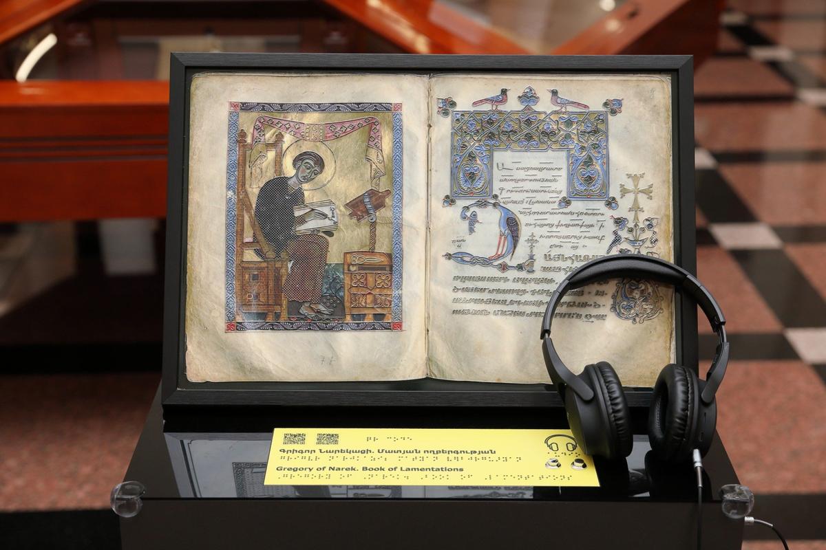 Тактильная копия рукописи из «Матенадарана», 2026 Предоставлено автором. Фото предоставлено «Матенадараном»