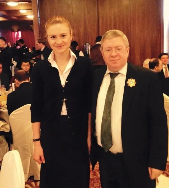 Мария Бутина с экс-сенатором Александром Торшиным на молитвенном завтраке в Белом доме