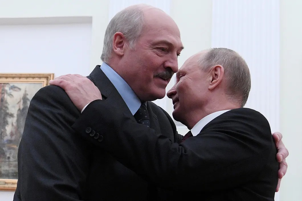 Александр Лукашенко на переговорах с Владимиром Путиным в Москве. Фото: Reuters