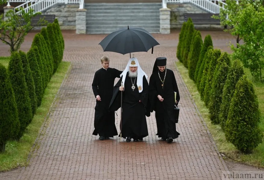 Патриарх Кирилл на Валааме. Фото: пресс-служба патриархии РПЦ