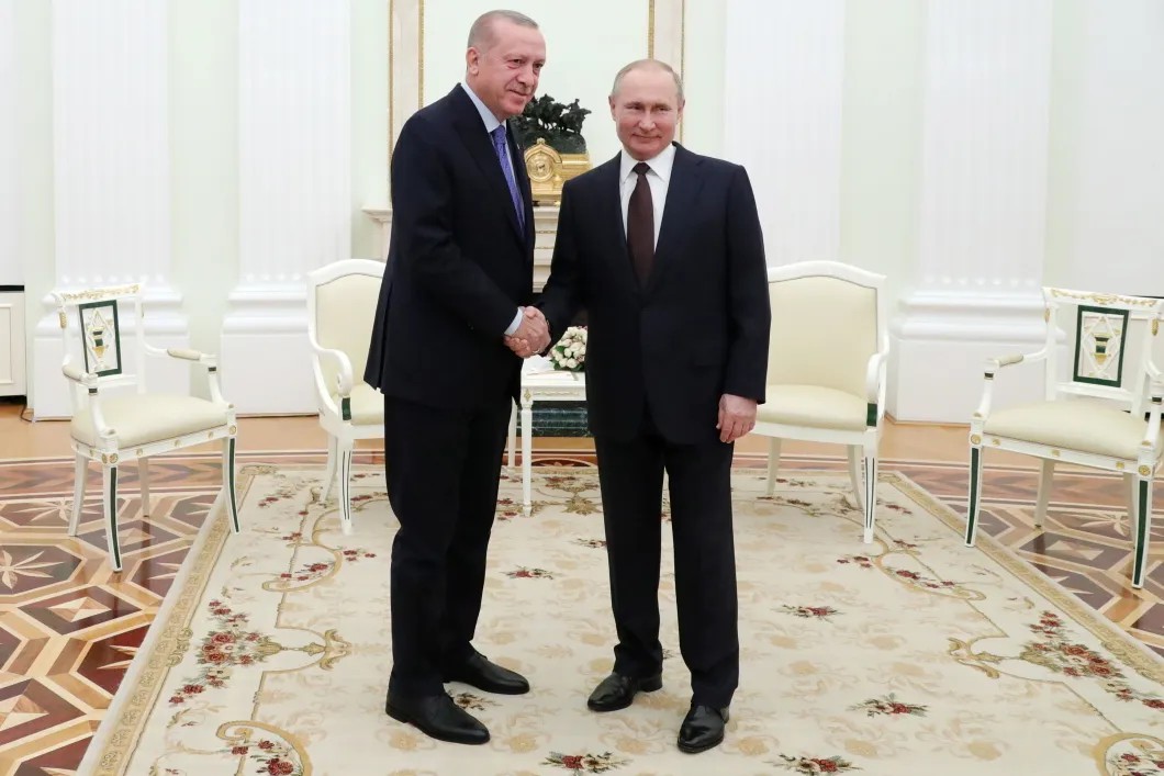 Владимир Путин принял Реджепа Эрдогана в Кремле. Фото: пресс-служба Кремля / ТАСС