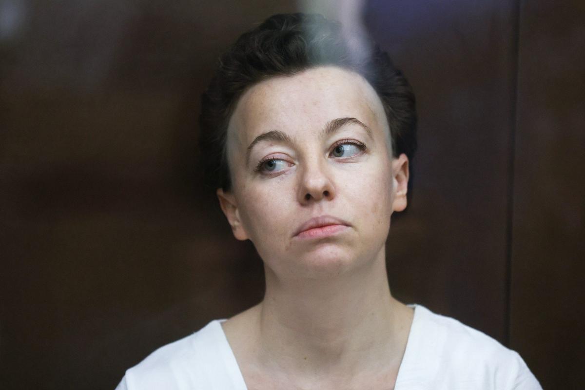 Женя Беркович в суде, 2023 г. Фото: Станислав Красильников / ТАСС