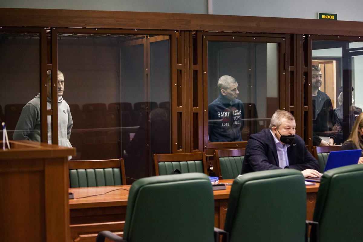 Обвиняемые в зале суда. Фото: Елена Лукьянова / «Новая газета»