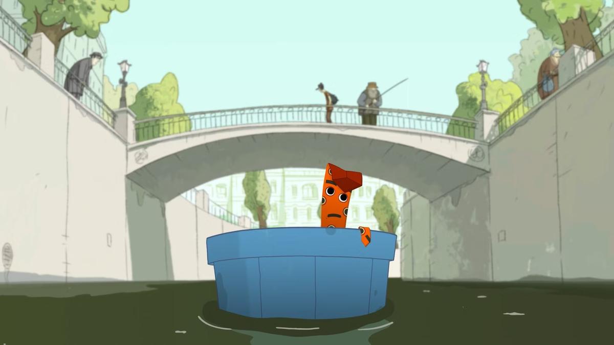 Кадр из мультфильма «На выброс»