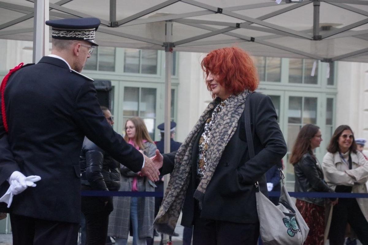 Прокурор Парижа Лор Беккюо (справа). Фото: Юрий Сафронов / «Новая газета»