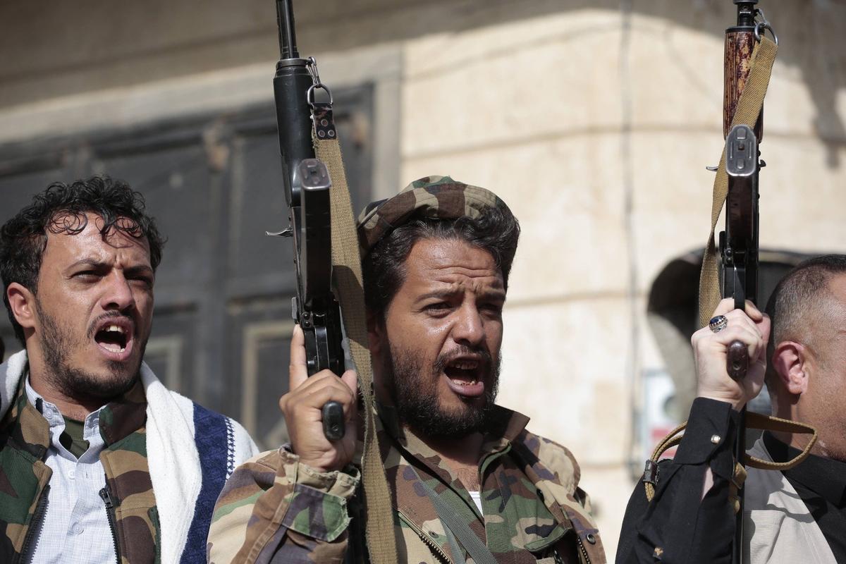 Акция йеменских хуситов в поддержку Палестины в Сане. Фото: IMAGO / Hamza Ali