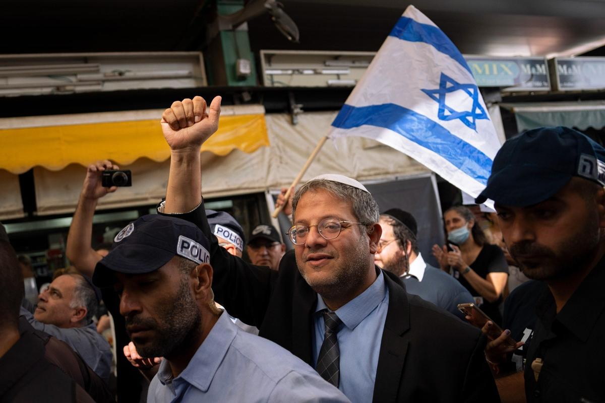 Глава ультраправой партии «Оцма ехудит» («Еврейская сила») Итамар Бен-Гвир. Фото: AP / TASS