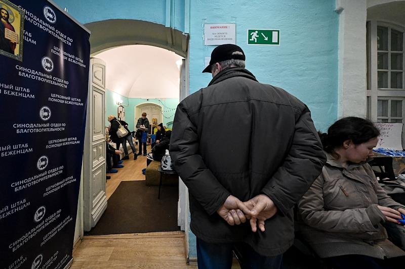 Пункт помощи беженцам с Украины. Фото: Мария Потокина / Коммерсантъ