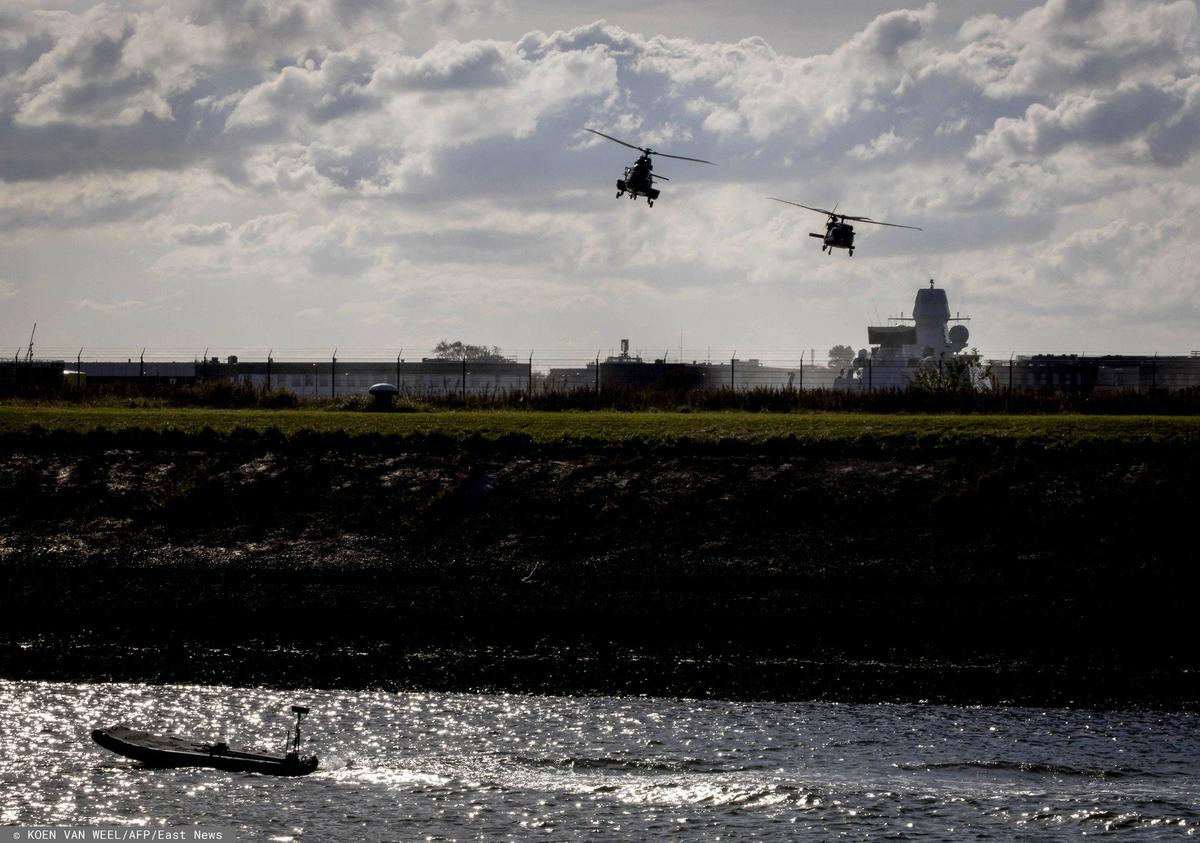 Реактивный бортовой беспилотник Kraka во время учений сил специального назначения НАТО. Фото: KOEN VAN WEEL / AFP / East News