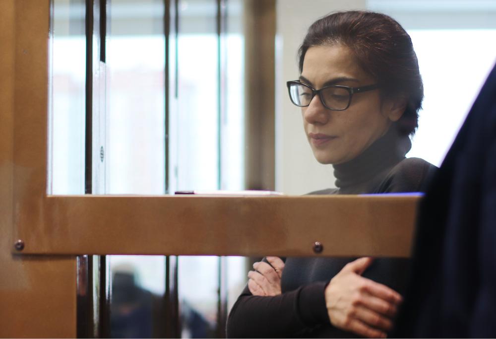 Карина Цуркан в зале Московского городского суда во время оглашения приговора, декабрь 2020 года. Фото: РИА Новости