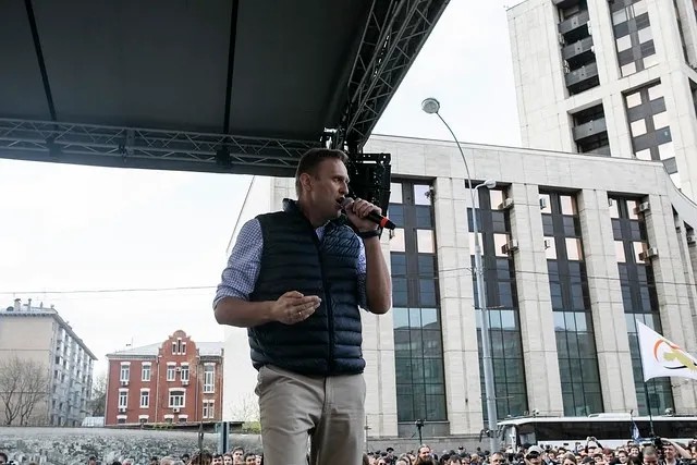 Алексей Навальный на митинге в защиту свободного рунета. Фото: Влад Докшин / «Новая нгащета»