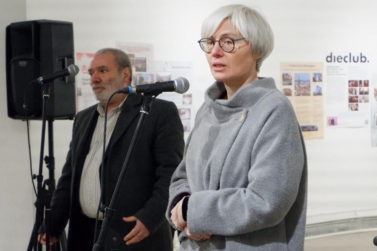 Анна Марголис на открытии выставки. Фото: Андрей Новашов