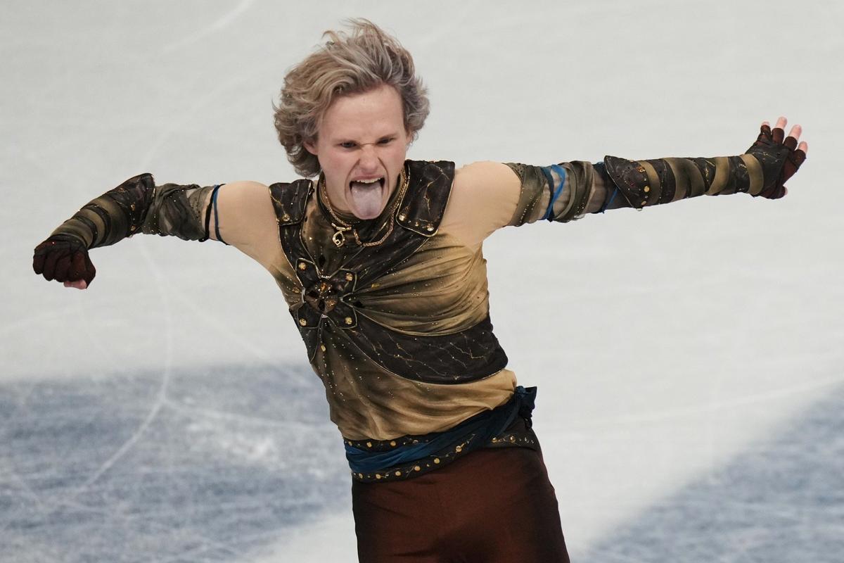 Илья Малинин в короткой программе. Фото: AP / TASS