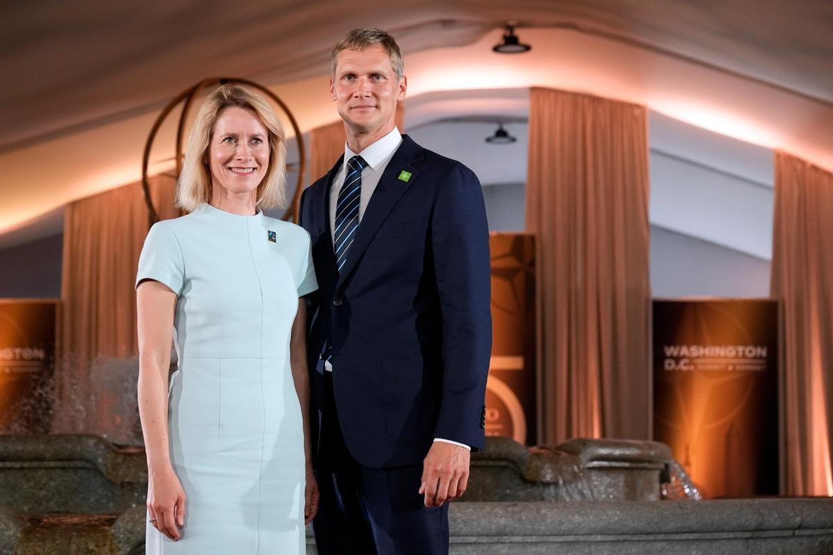 Кая Каллас и её супруг Арво Халлик. Фото: AP / TASS