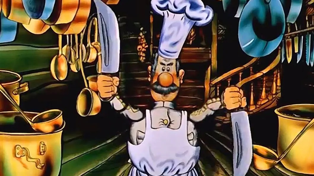 Кадр из мультфильма «Приключения капитана Врунгеля»
