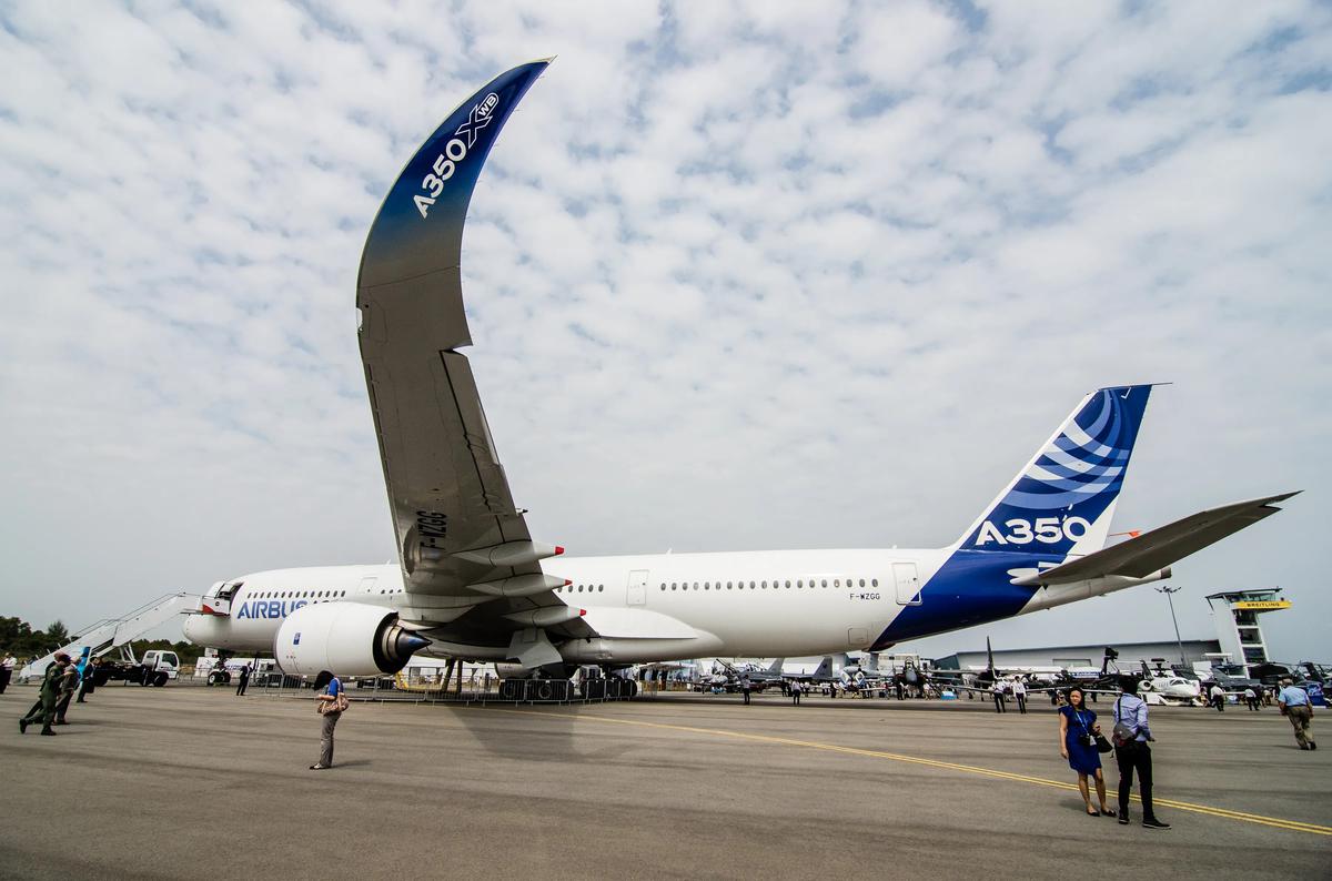 Airbus A350. Фото: Том Уайт/EPA