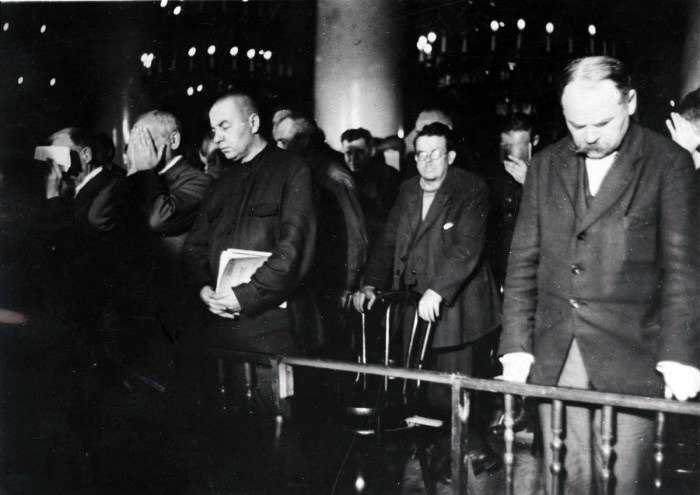 Приговоренные к смертной казни фигуранты Шахтинского дела, 1928 г. Фото: общественное достояние