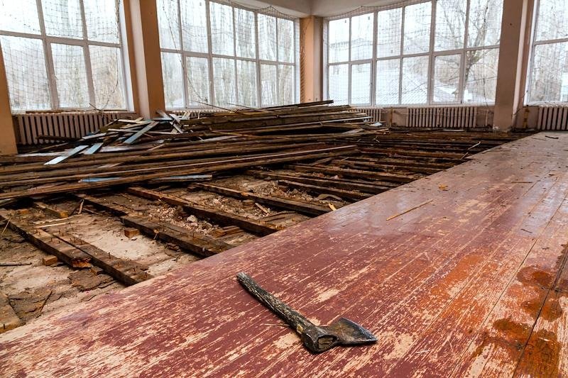 Ремонт школ в Воронеже. Фото: Константин Франовский / Коммерсантъ