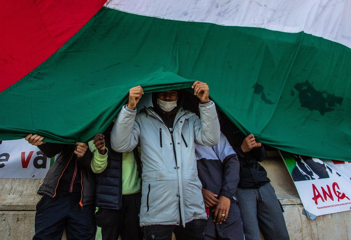 Демонстрация поддержку палестинского народа на площади Республики в Париже. Фото: Zuma \ TASS