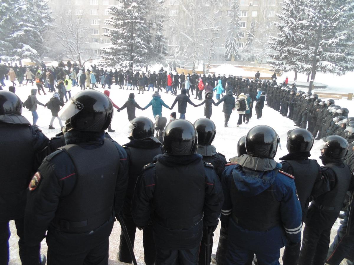 Площадь Мира. Подавление протестов 31.01.21. Фото: Алексей Тарасов / «Новая газета»