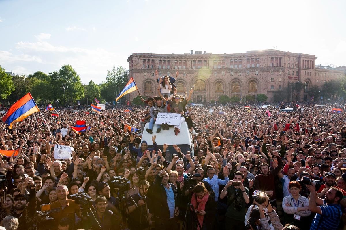 Протесты в Ереване. Апрель, 2018 год. Фото: Arik Erhan / NARphotos / ABACAPRESS.COM