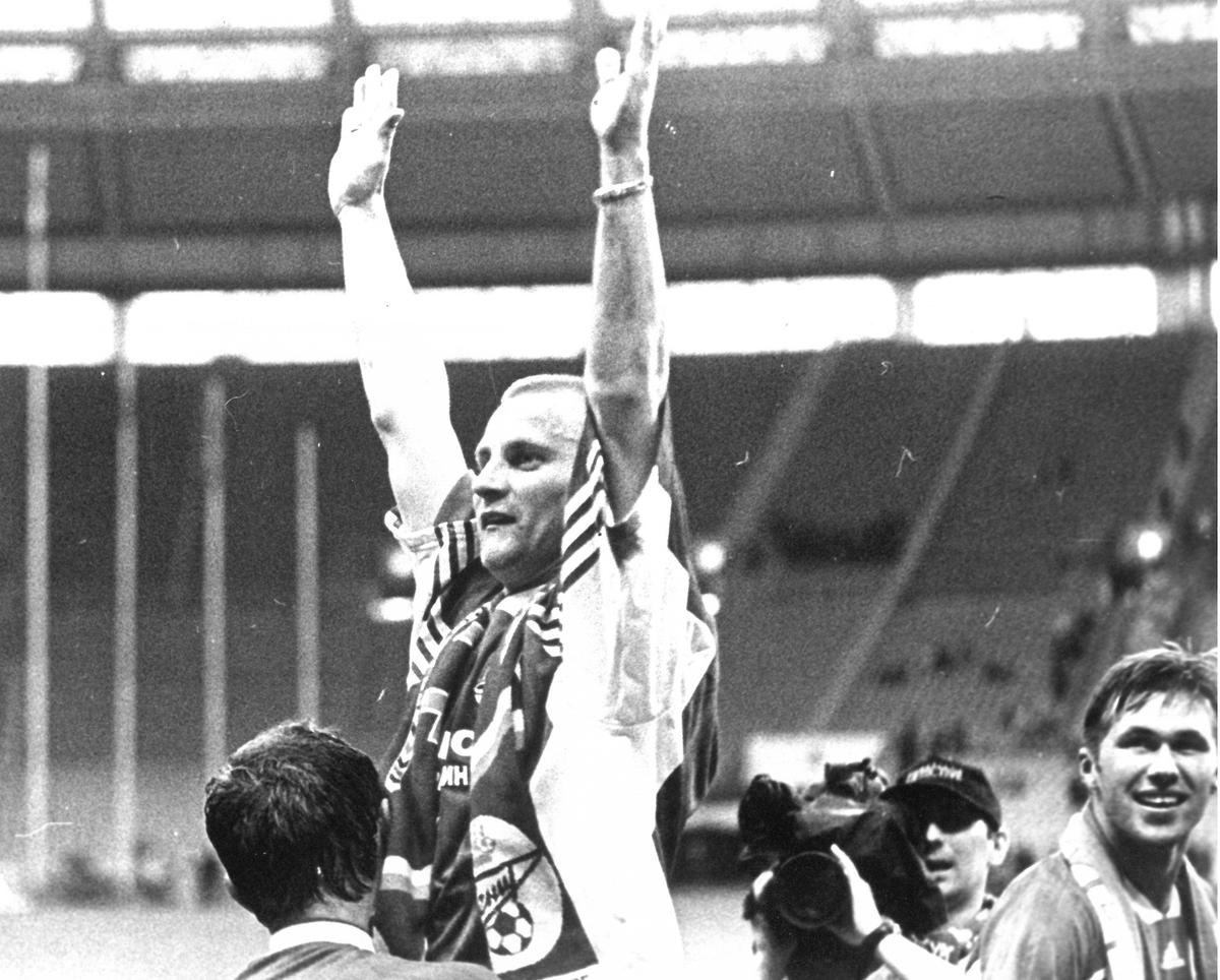 Дубль Александра Панова в финале Кубка страны помог «Зениту» выиграть почетный трофей спустя 55 лет. Фото: Евгений Успенский