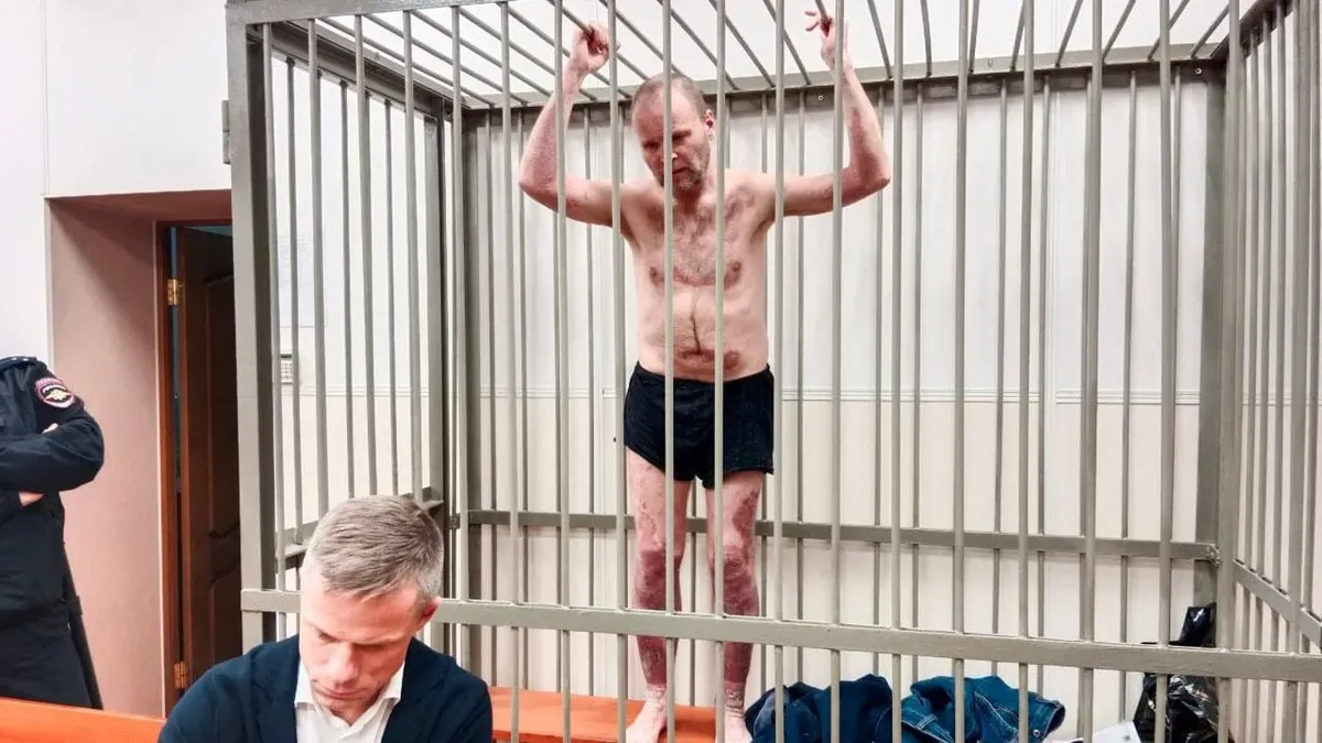 Андрей Шабанов в суде. Фото: «Слово защите» / телеграм