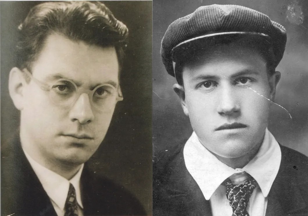 Kurt Reuber (on the left) and my grandfather (both pictures were taken before the war)