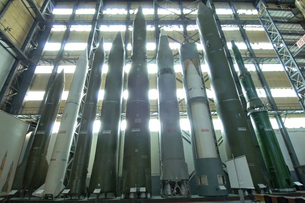 Образцы баллистических ракет первого поколения в музее Военной академии ракетных войск. Фото: РИА Новости