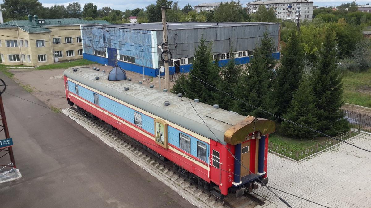 Вагон-храм на вокзале в Канске. Фото: Алексей Тарасов / «Новая газета»