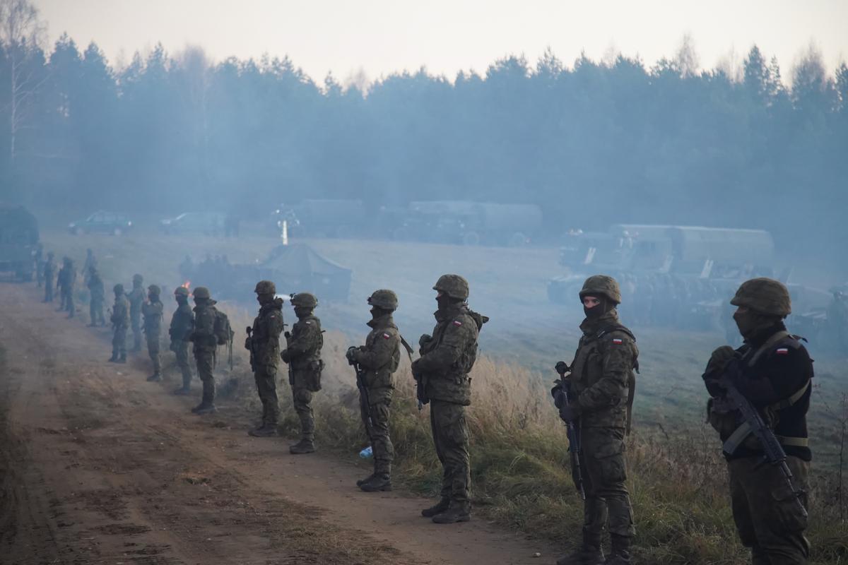 Польские солдаты на границе с Беларусью. Фото: EPA-EFE