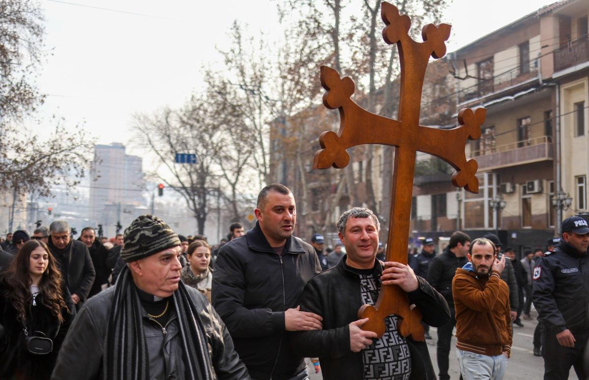 Празднование Рождества Христова в Ереване. Фото: Александр Патрин / ТАСС