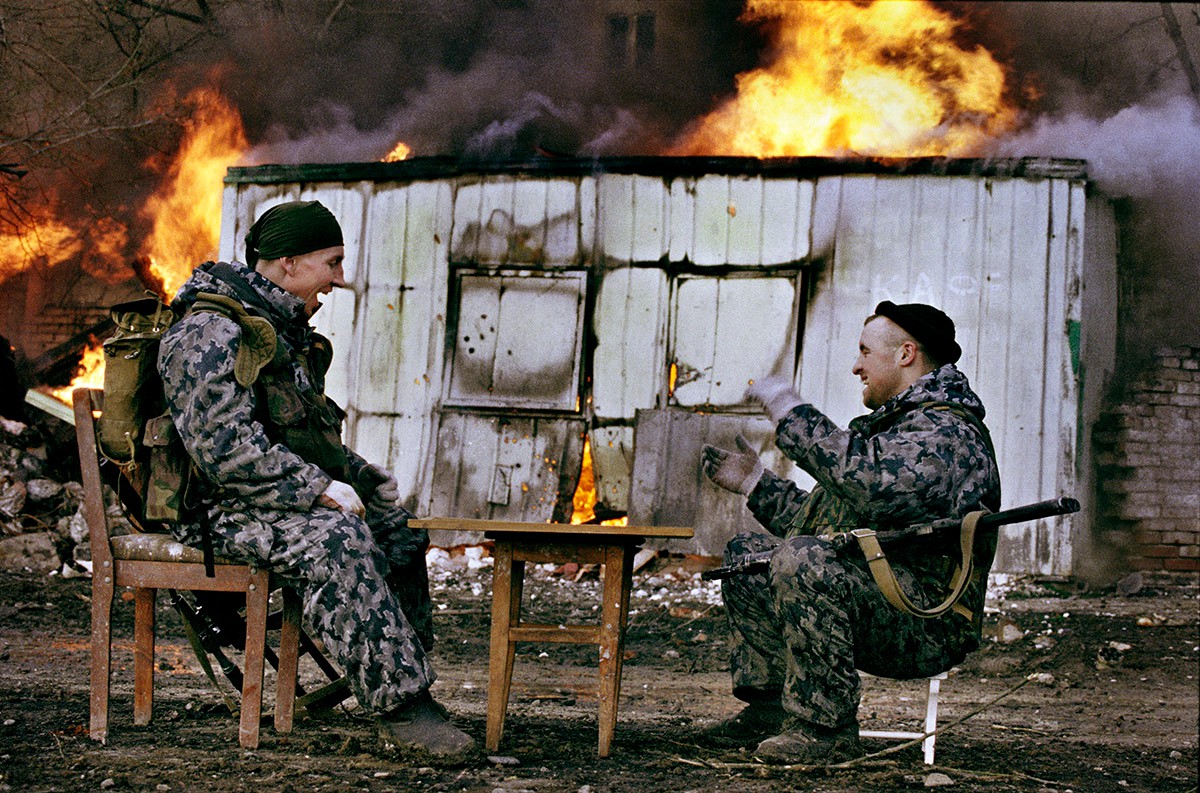 Грозный, Чечня, январь 2000 года. Фото: Юрий Козырев / «Новая газета»
