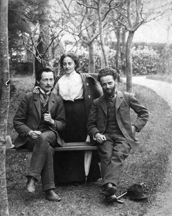 Феликс Дзержинский, Юлия Гольдман и Михаил Гольдман (Либер), Швейцария, 1904 год. Фото: википедия