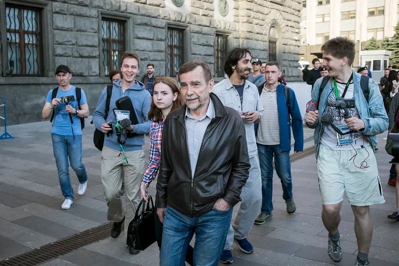 Human rights activist and Foreign Agent Lev Ponomarev. Photo: Vlad Dokshin / "Novaya Gazeta"