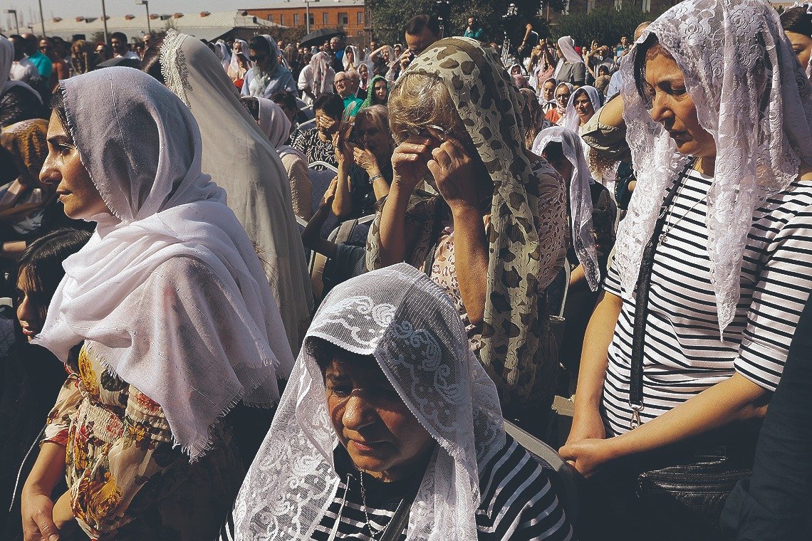 День общенациональной молитвы за Арцах в Армении. Фото: AP / ТАSS